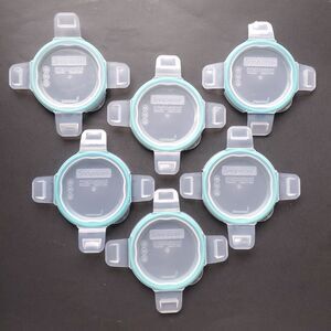Lot of 6 Snapware Storage 4" Round Leakproof Replacement Lids